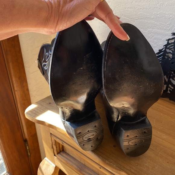 🎉NEW‼️ BILTRITE BLACK EMBROIDERED COWGIRL BOOTS‼️ - Picture 9 of 16